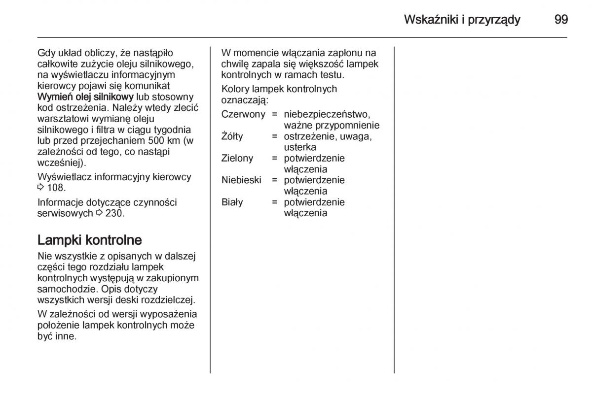 Opel Meriva B instrukcja obslugi / page 101