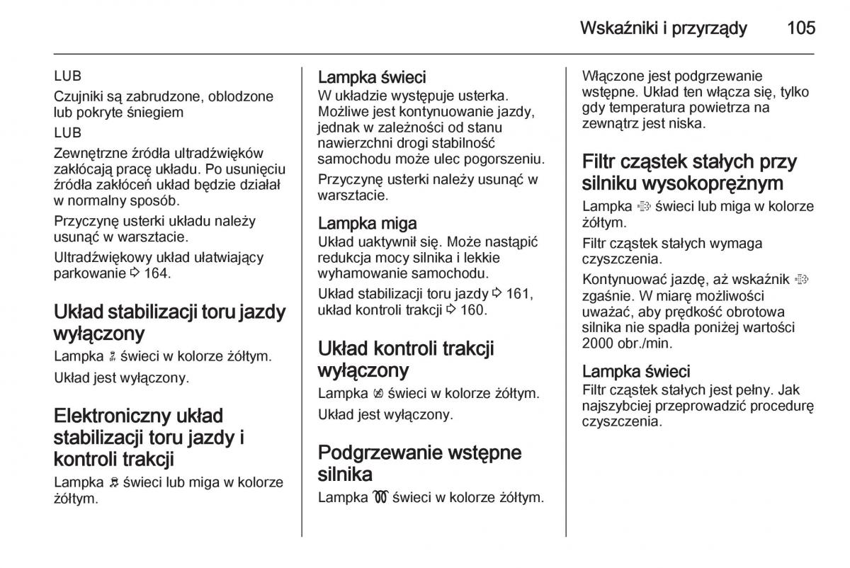 Opel Meriva B instrukcja obslugi / page 107