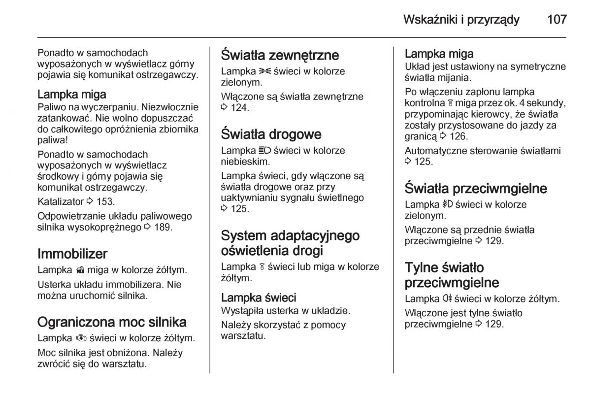 Opel Meriva B instrukcja obslugi / page 109