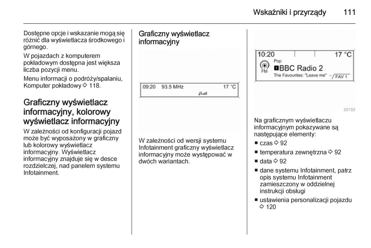 Opel Meriva B instrukcja obslugi / page 113