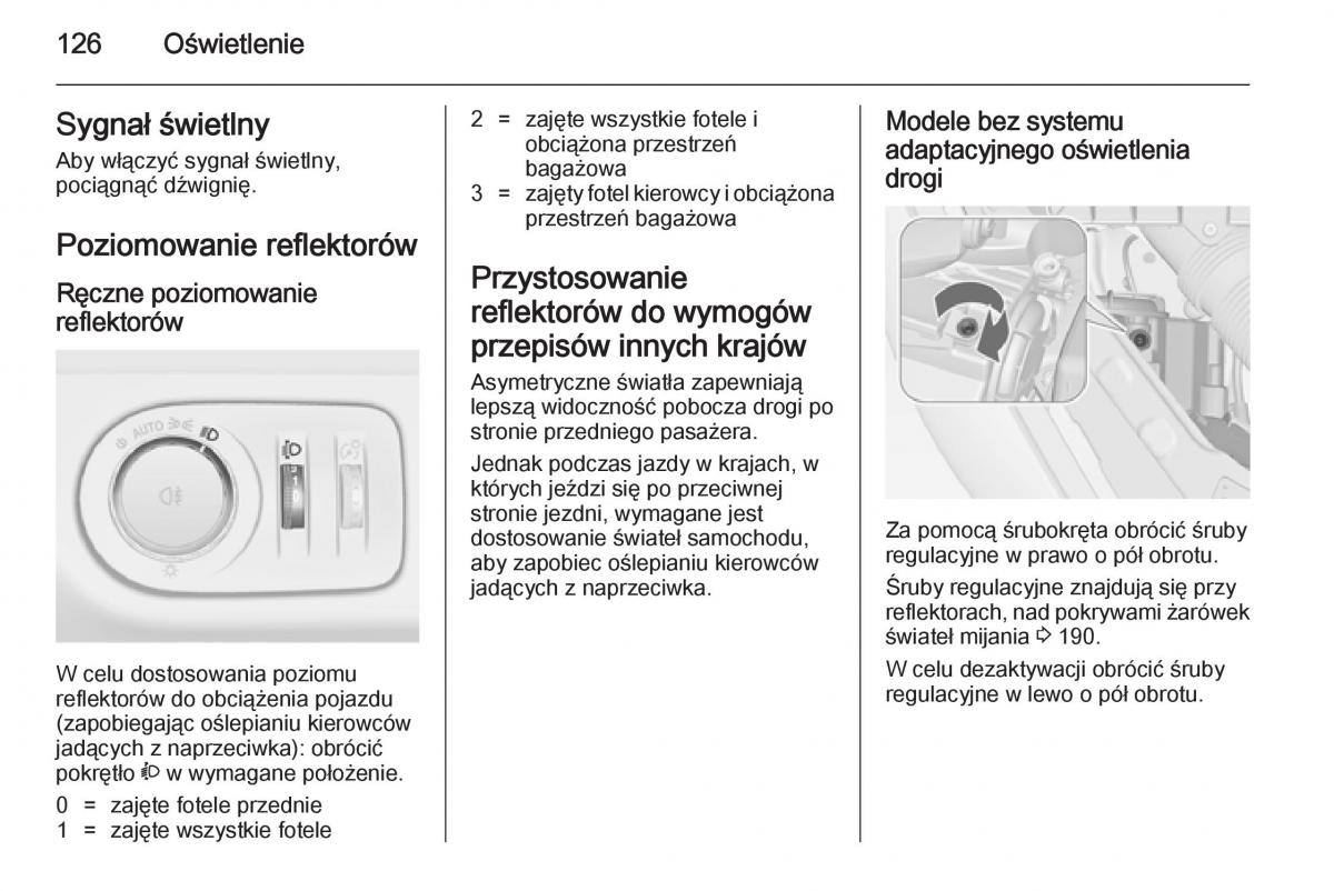 Opel Meriva B instrukcja obslugi / page 128