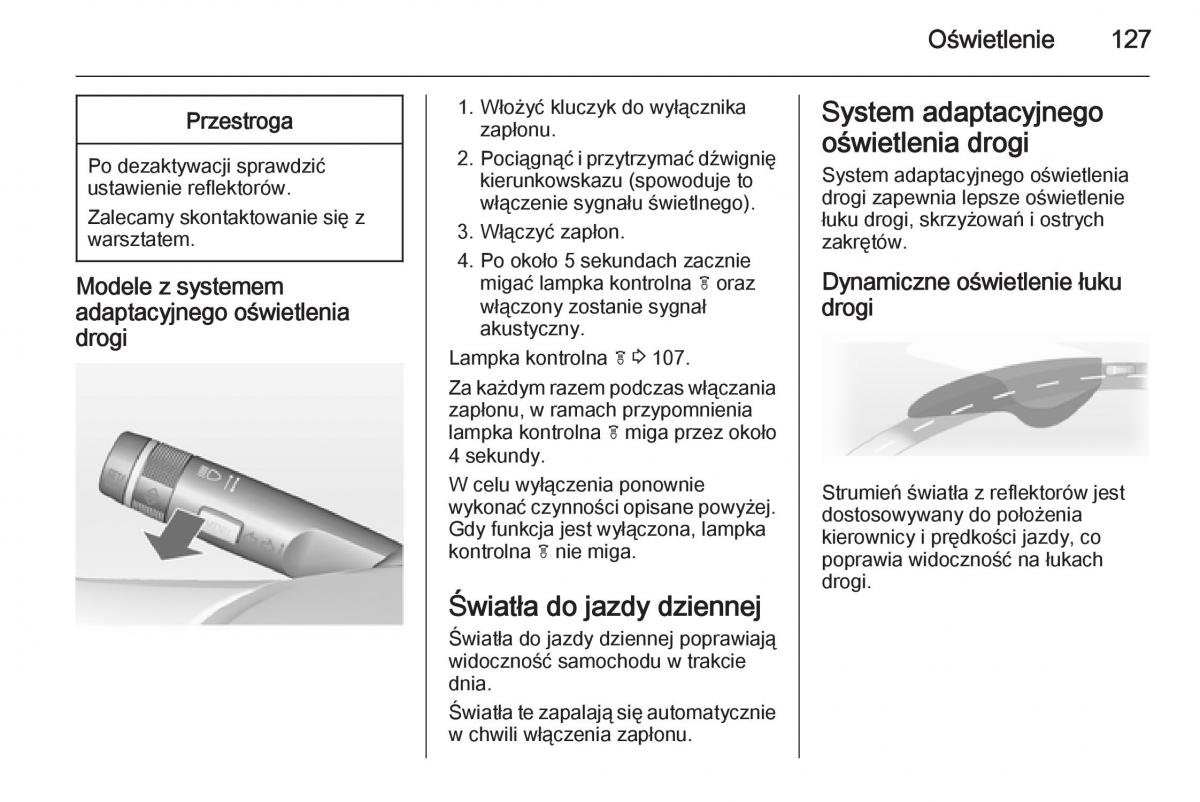 Opel Meriva B instrukcja obslugi / page 129