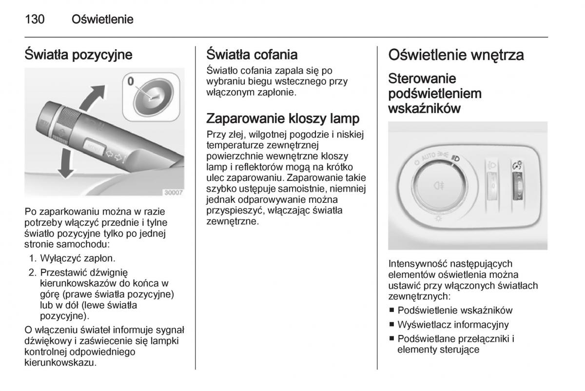 Opel Meriva B instrukcja obslugi / page 132