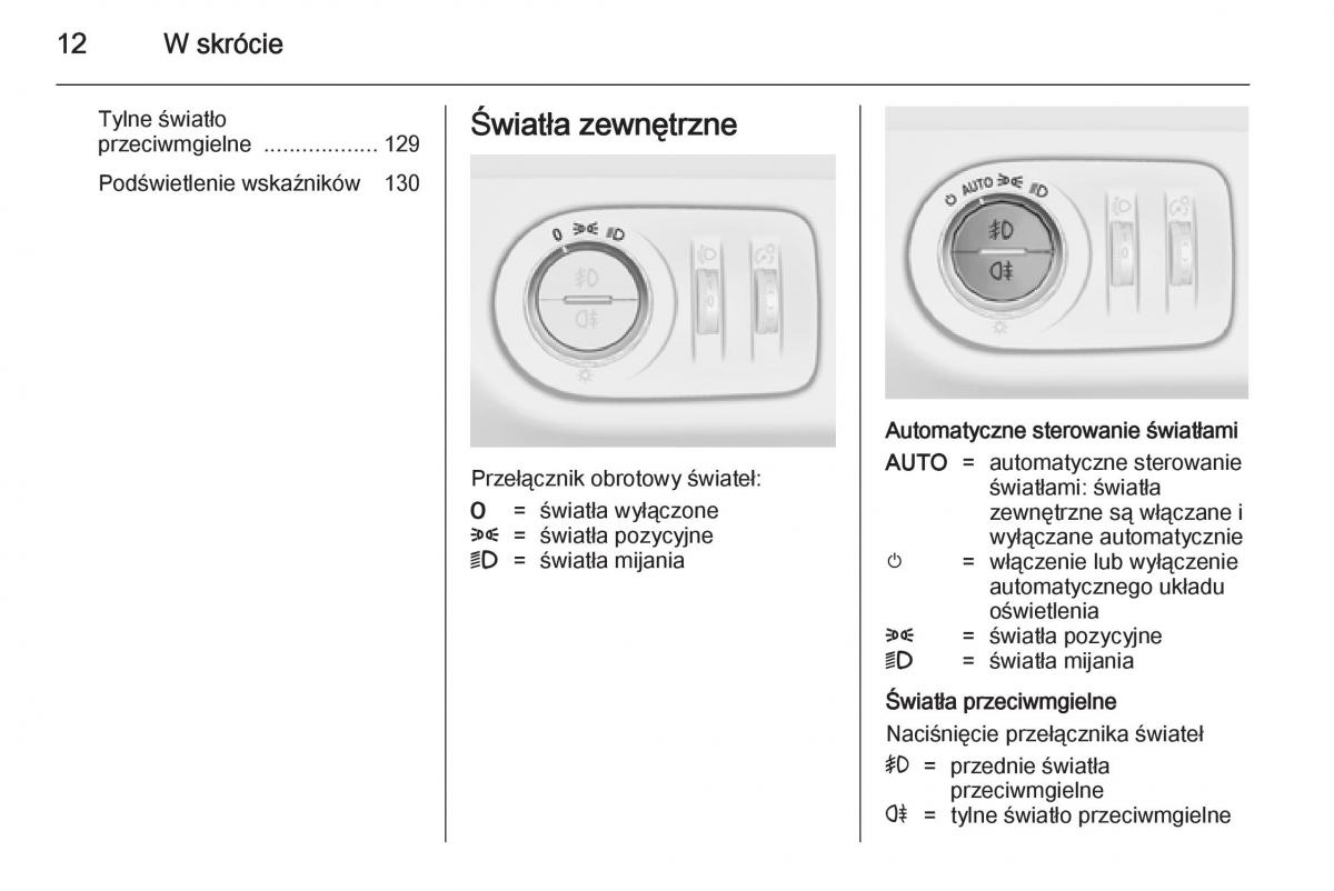 Opel Meriva B instrukcja obslugi / page 14