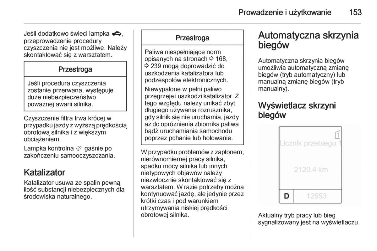 Opel Meriva B instrukcja obslugi / page 155