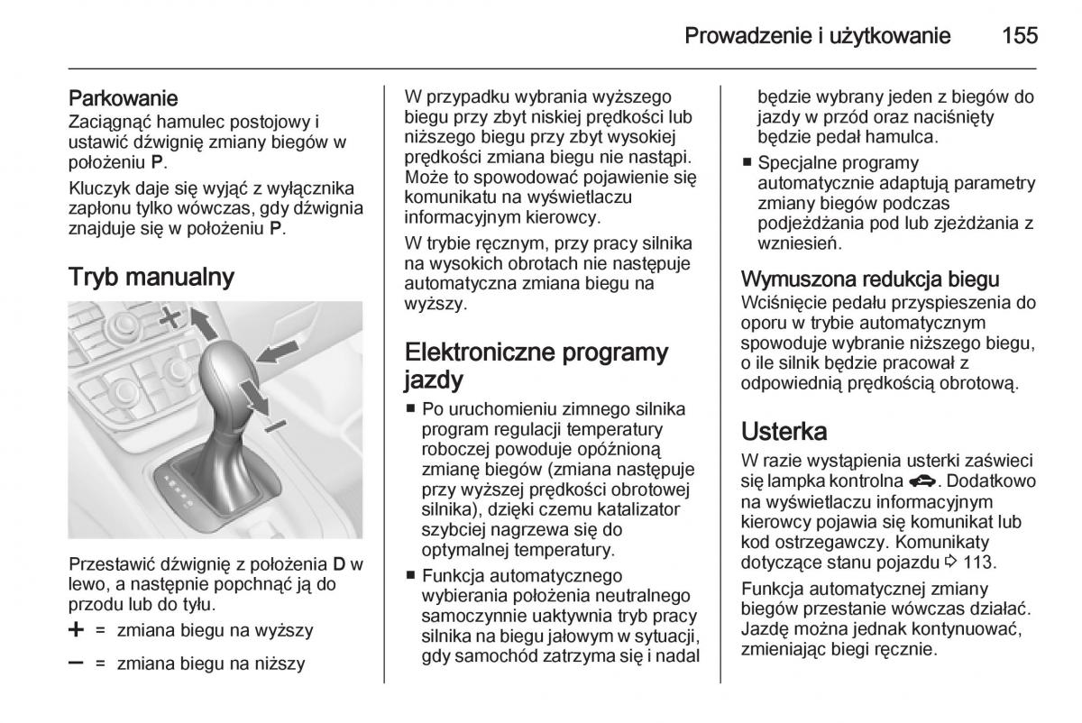 Opel Meriva B instrukcja obslugi / page 157