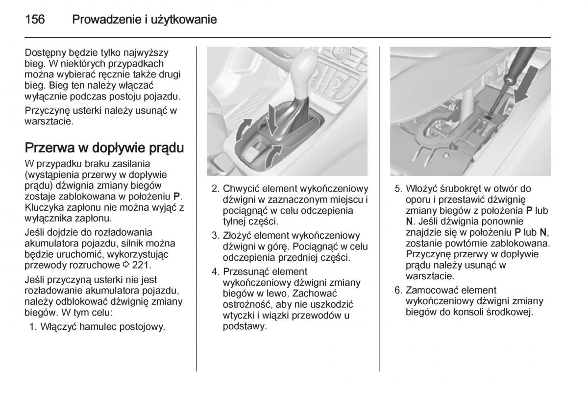 Opel Meriva B instrukcja obslugi / page 158