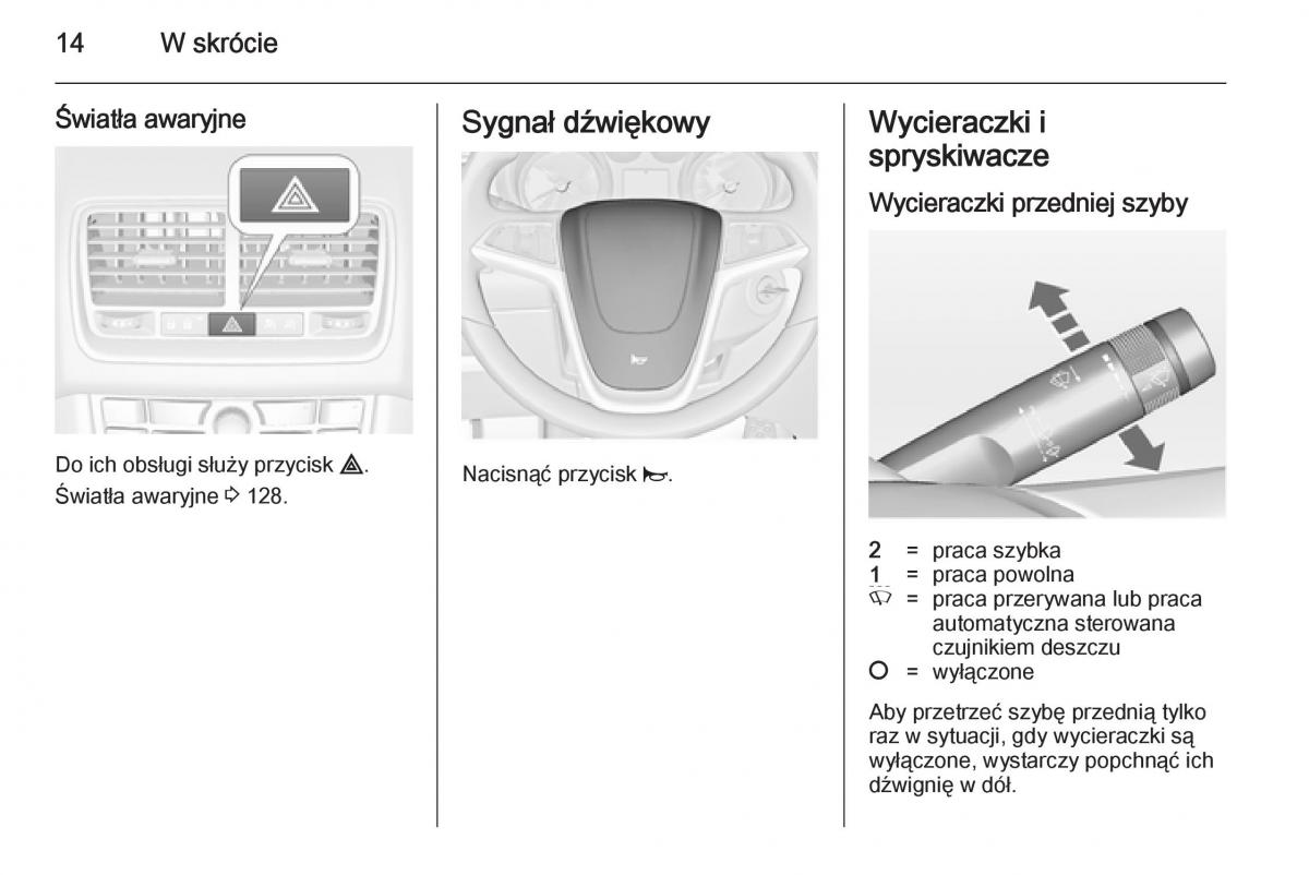 Opel Meriva B instrukcja obslugi / page 16