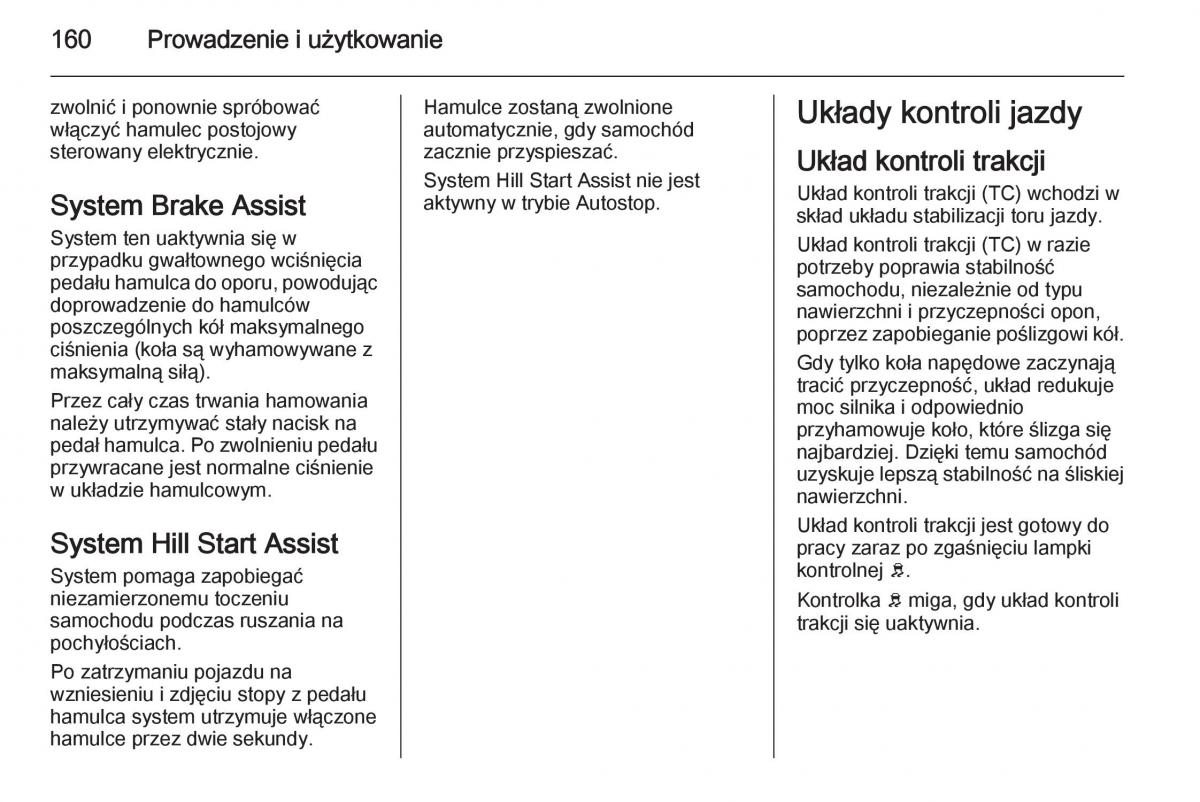 Opel Meriva B instrukcja obslugi / page 162