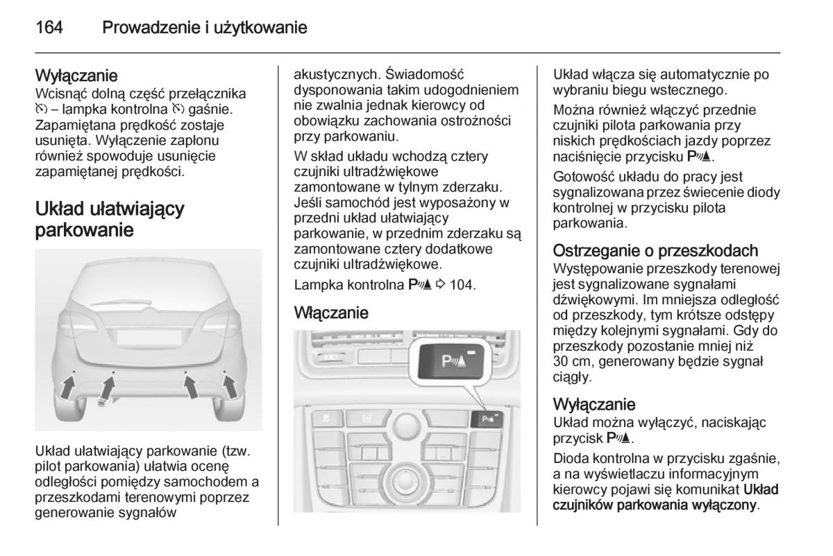 Opel Meriva B instrukcja obslugi / page 166