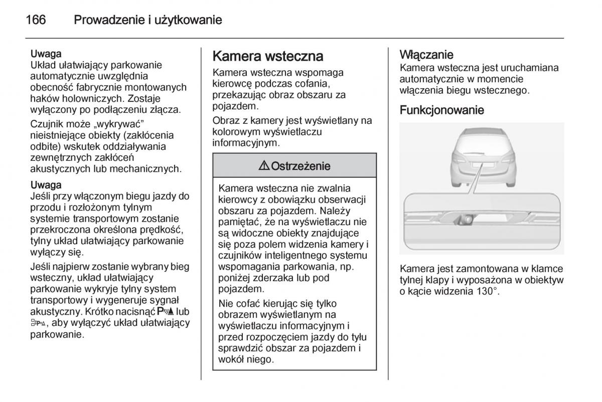 Opel Meriva B instrukcja obslugi / page 168