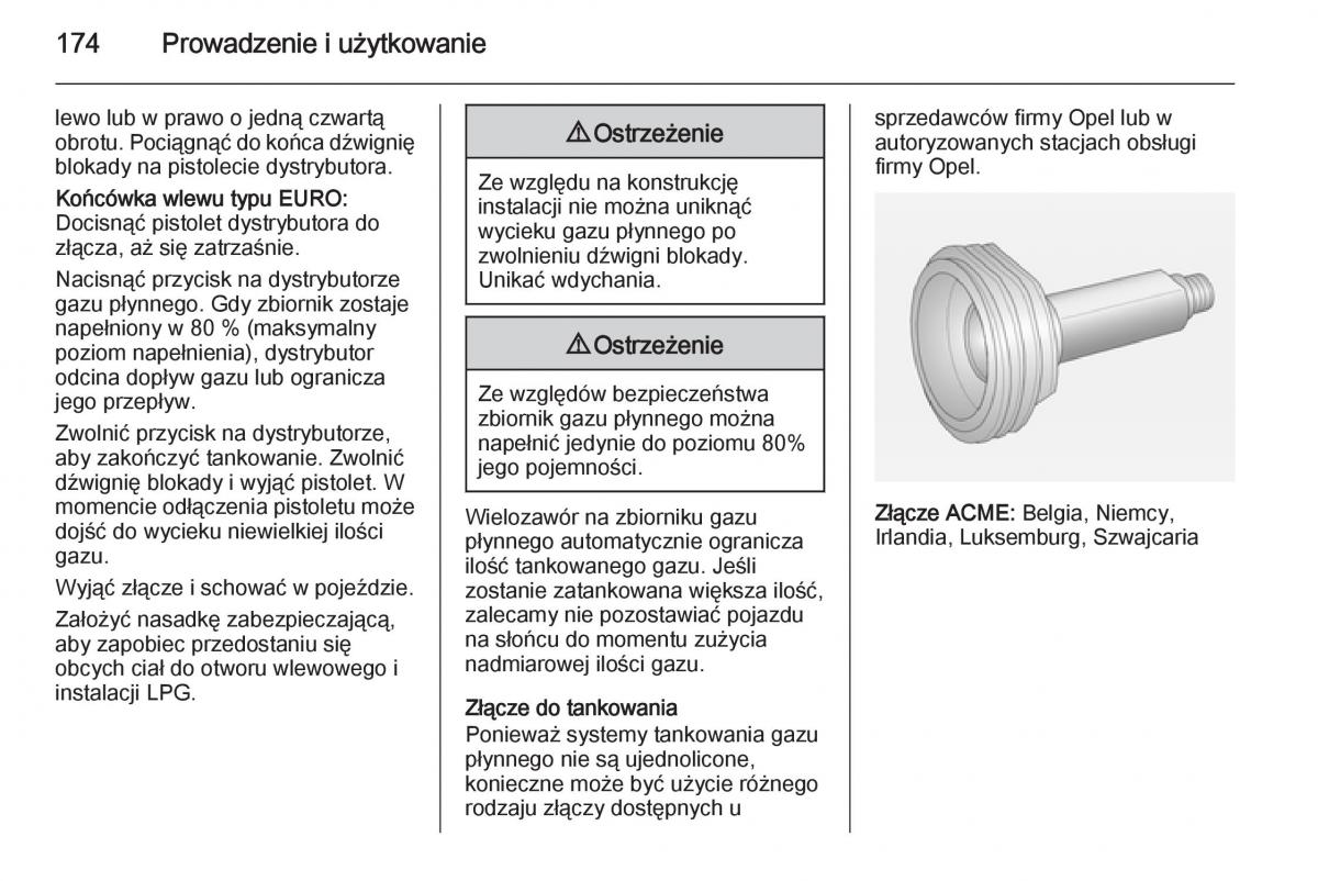 Opel Meriva B instrukcja obslugi / page 176