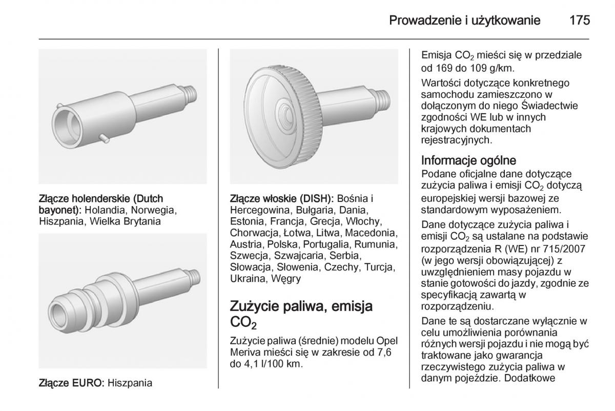 Opel Meriva B instrukcja obslugi / page 177