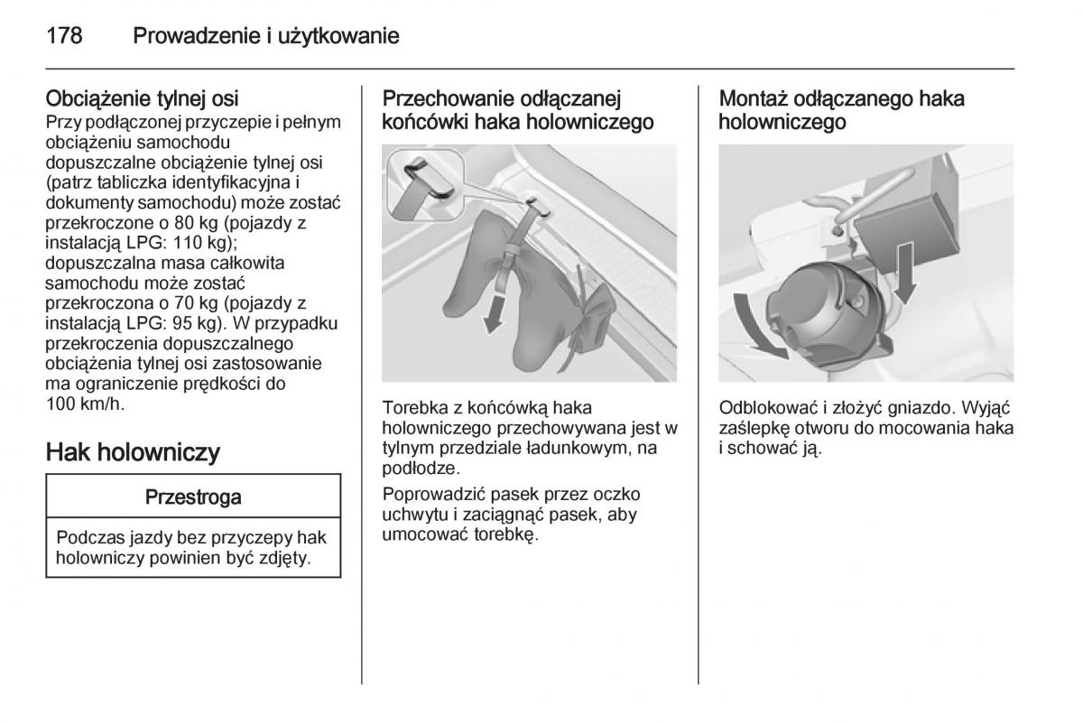 Opel Meriva B instrukcja obslugi / page 180