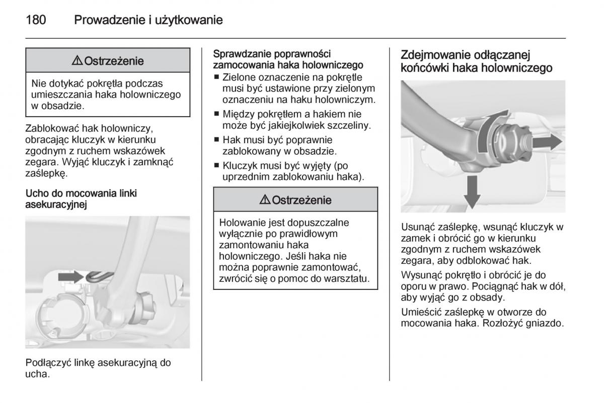 Opel Meriva B instrukcja obslugi / page 182