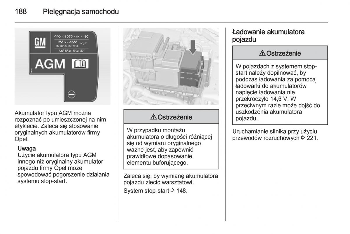 Opel Meriva B instrukcja obslugi / page 190