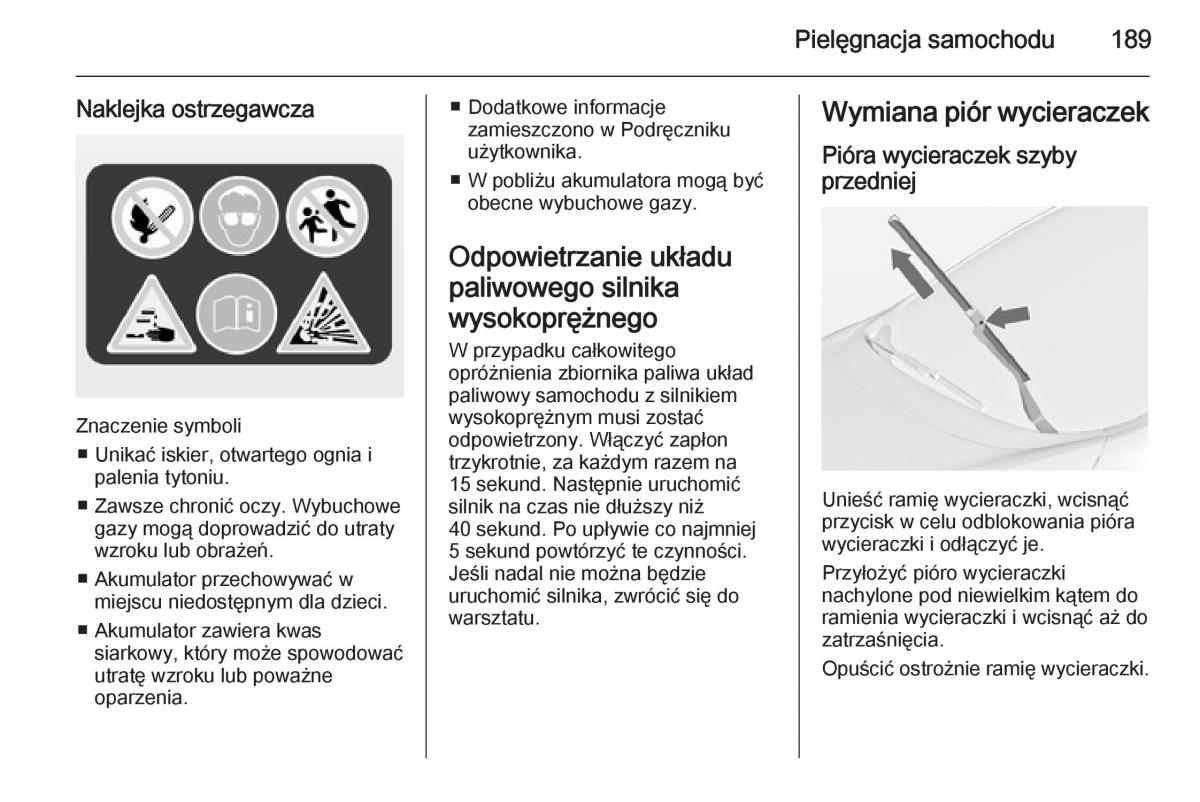 Opel Meriva B instrukcja obslugi / page 191