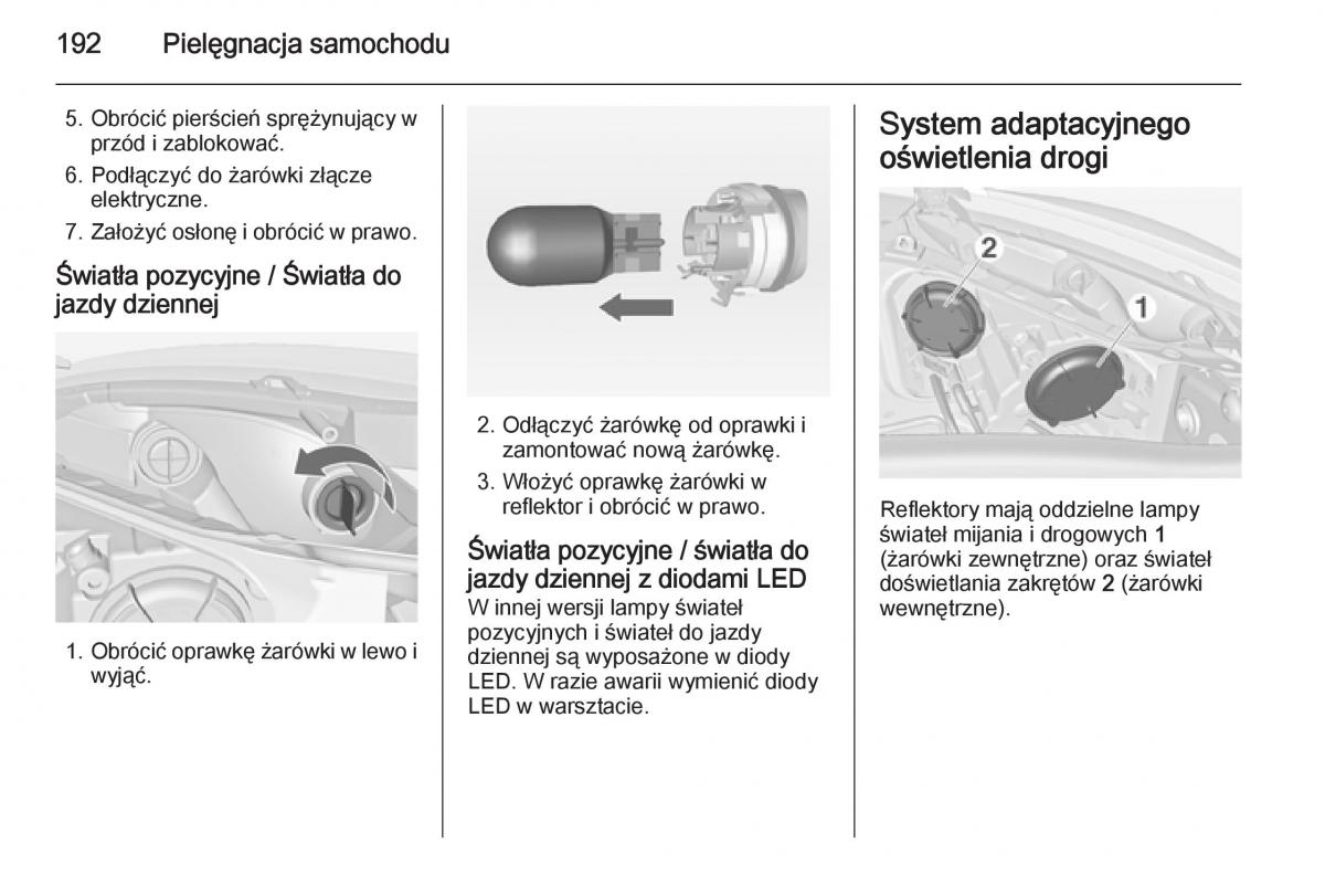 Opel Meriva B instrukcja obslugi / page 194