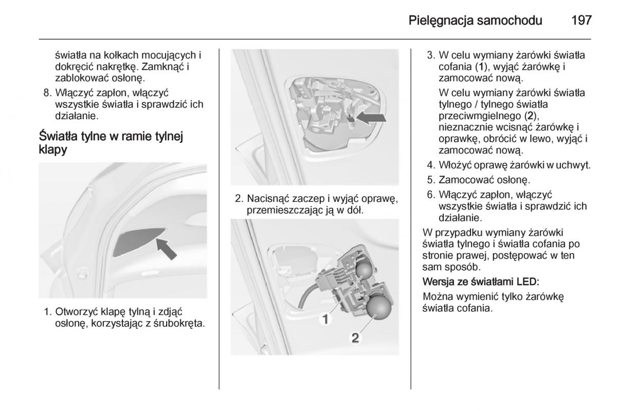 Opel Meriva B instrukcja obslugi / page 199