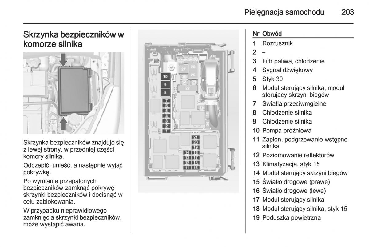 Opel Meriva B instrukcja obslugi / page 205