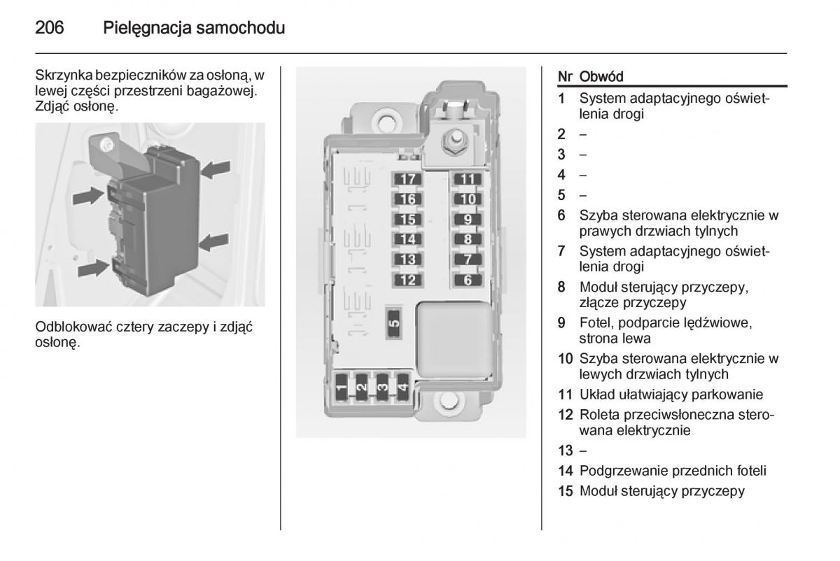 Opel Meriva B instrukcja obslugi / page 208