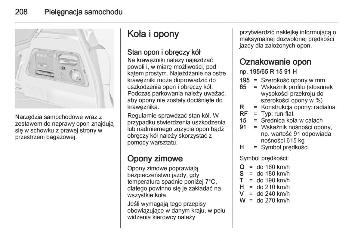 Opel Meriva B instrukcja obslugi / page 210