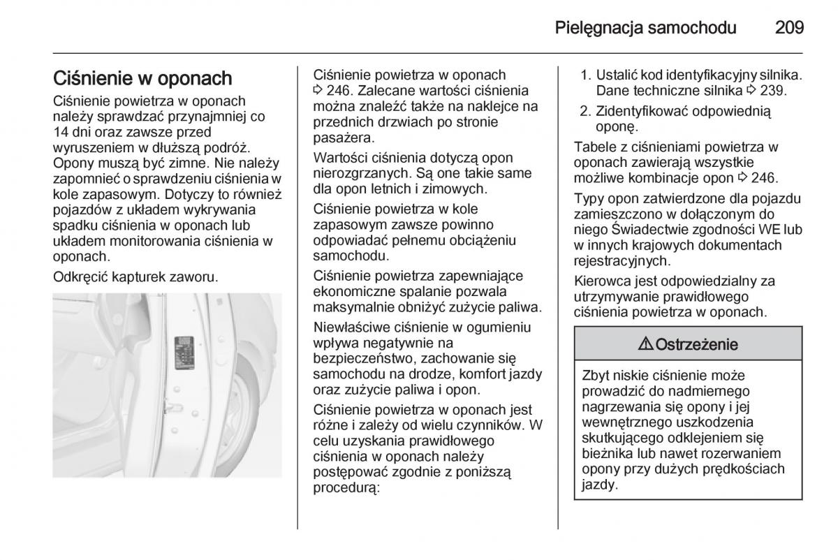 Opel Meriva B instrukcja obslugi / page 211