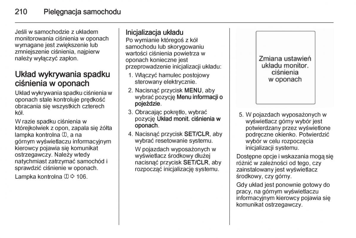 Opel Meriva B instrukcja obslugi / page 212