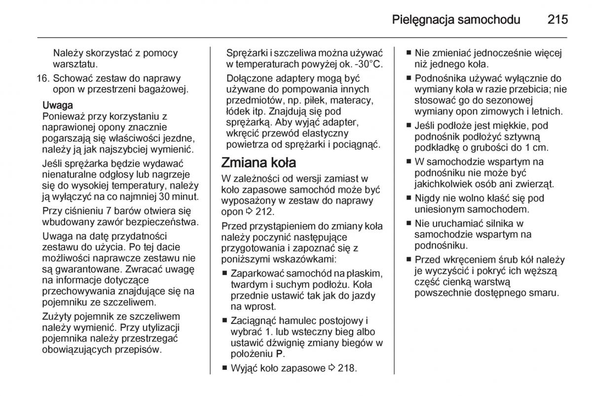 Opel Meriva B instrukcja obslugi / page 217