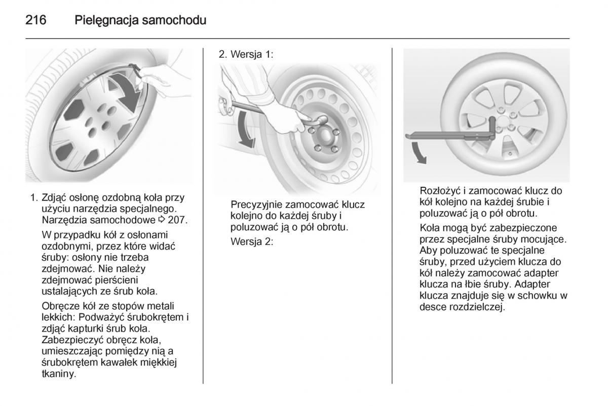 Opel Meriva B instrukcja obslugi / page 218