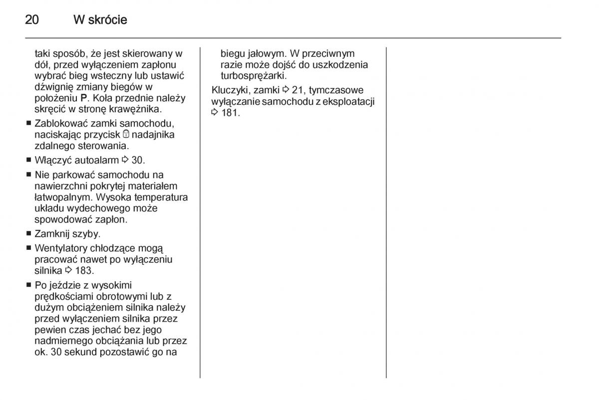 Opel Meriva B instrukcja obslugi / page 22