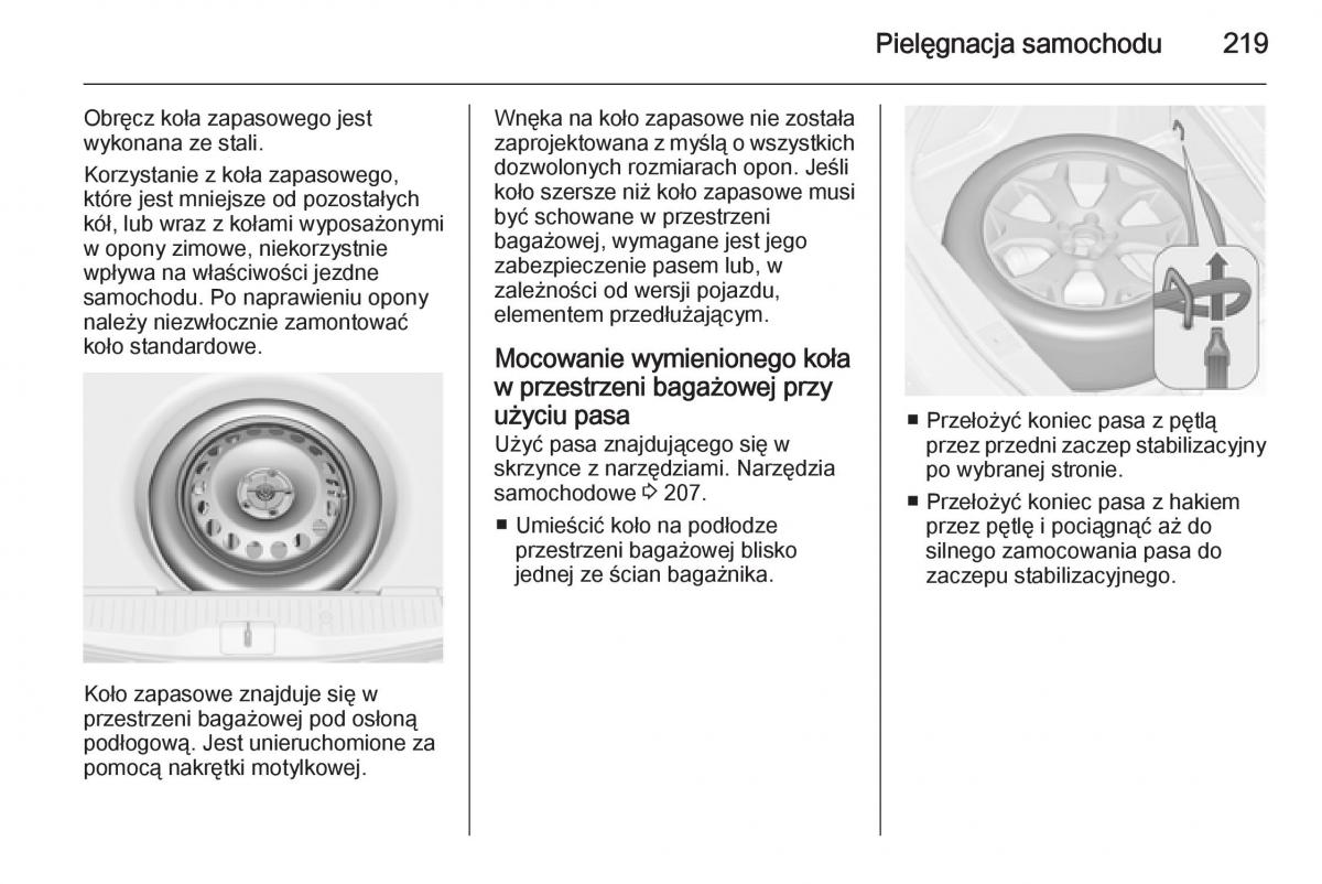 Opel Meriva B instrukcja obslugi / page 221