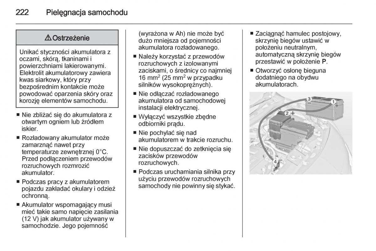 Opel Meriva B instrukcja obslugi / page 224