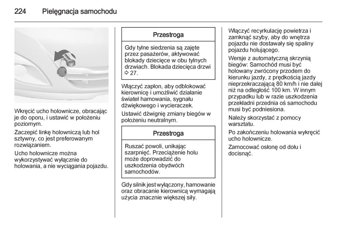 Opel Meriva B instrukcja obslugi / page 226