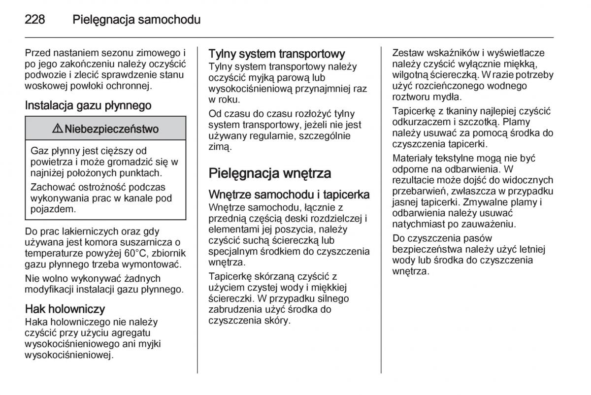 Opel Meriva B instrukcja obslugi / page 230