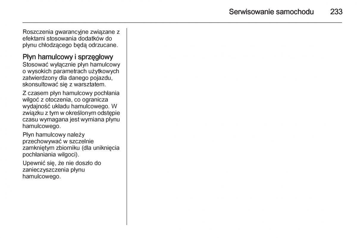 Opel Meriva B instrukcja obslugi / page 235