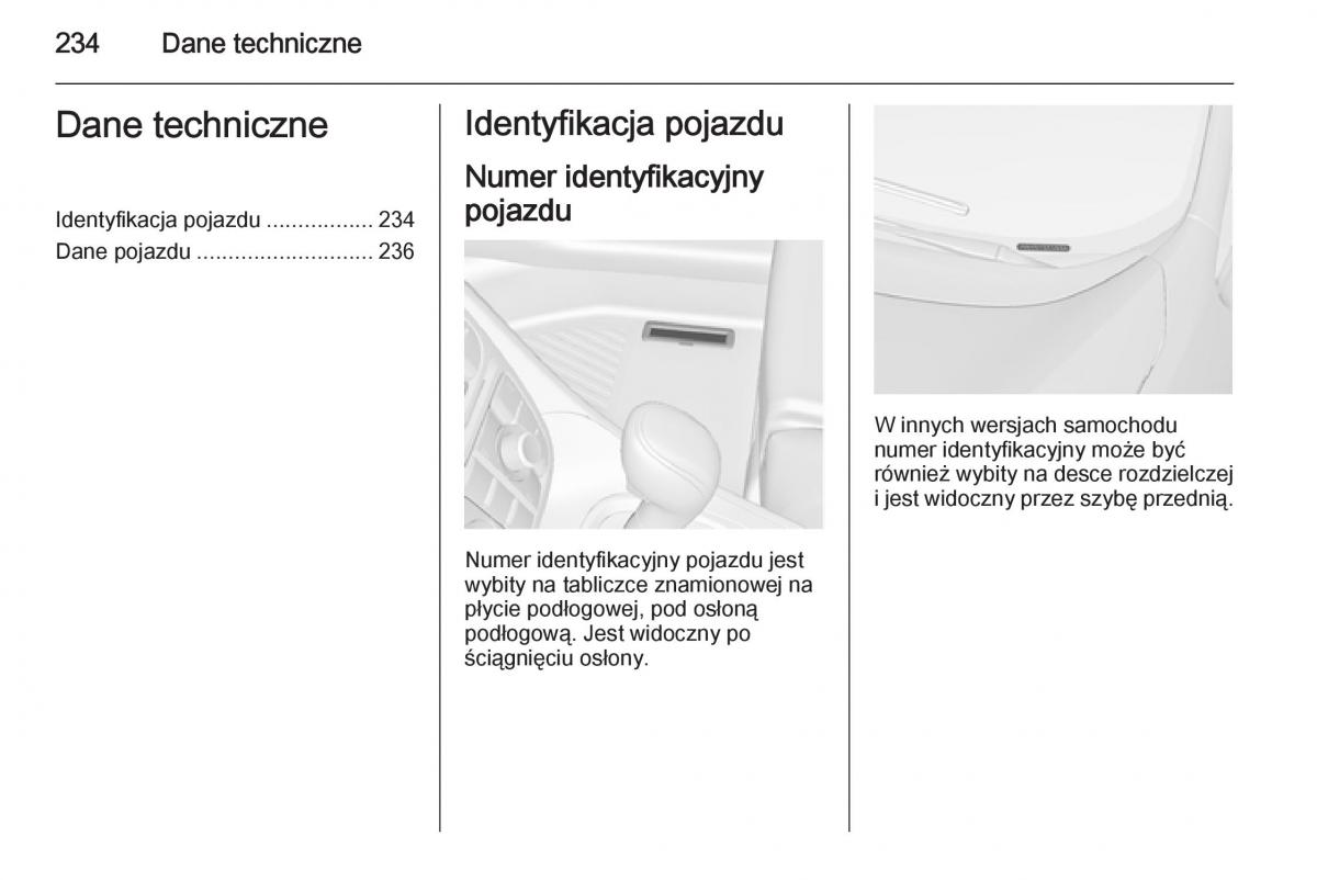 Opel Meriva B instrukcja obslugi / page 236