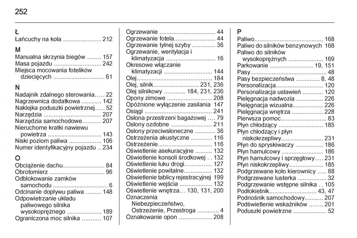 Opel Meriva B instrukcja obslugi / page 254