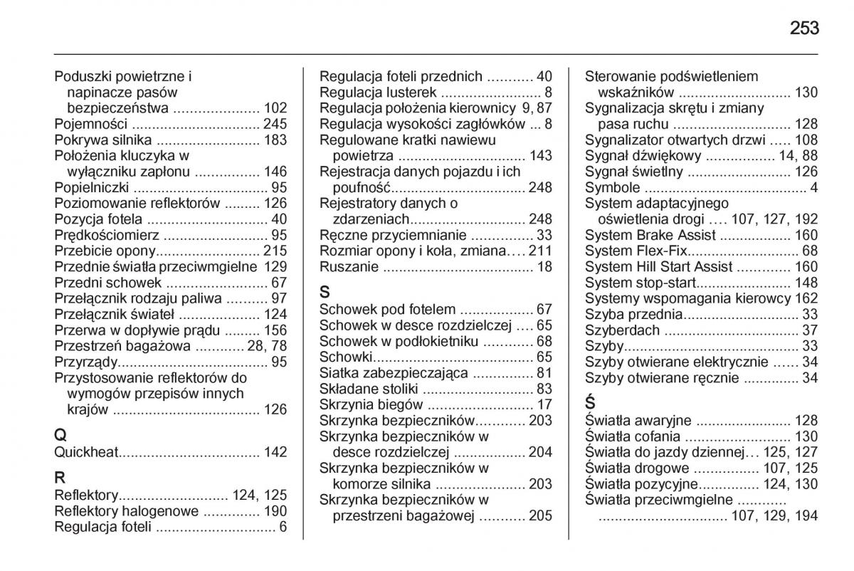 Opel Meriva B instrukcja obslugi / page 255