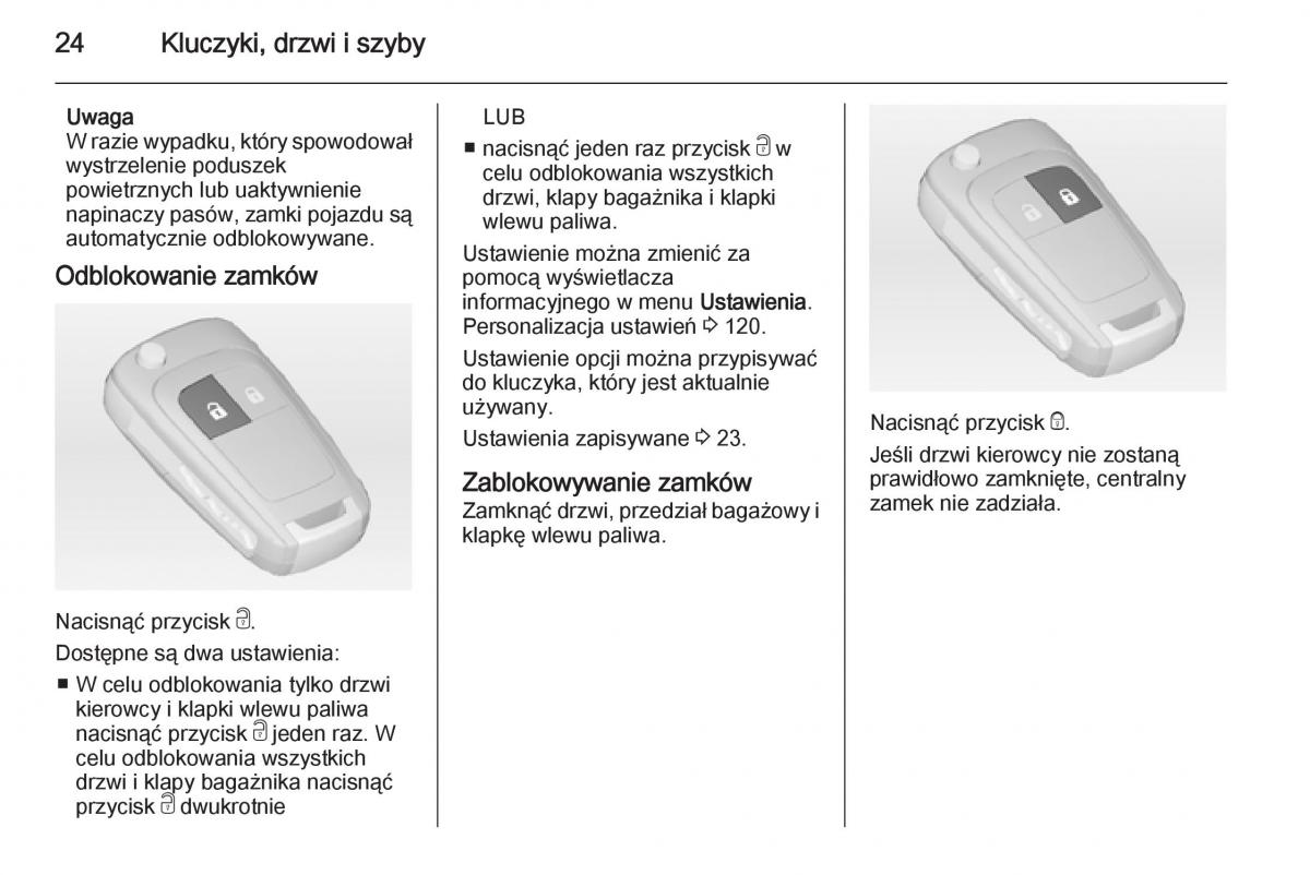 Opel Meriva B instrukcja obslugi / page 26