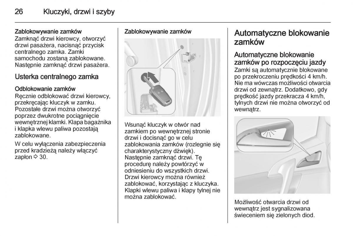 Opel Meriva B instrukcja obslugi / page 28