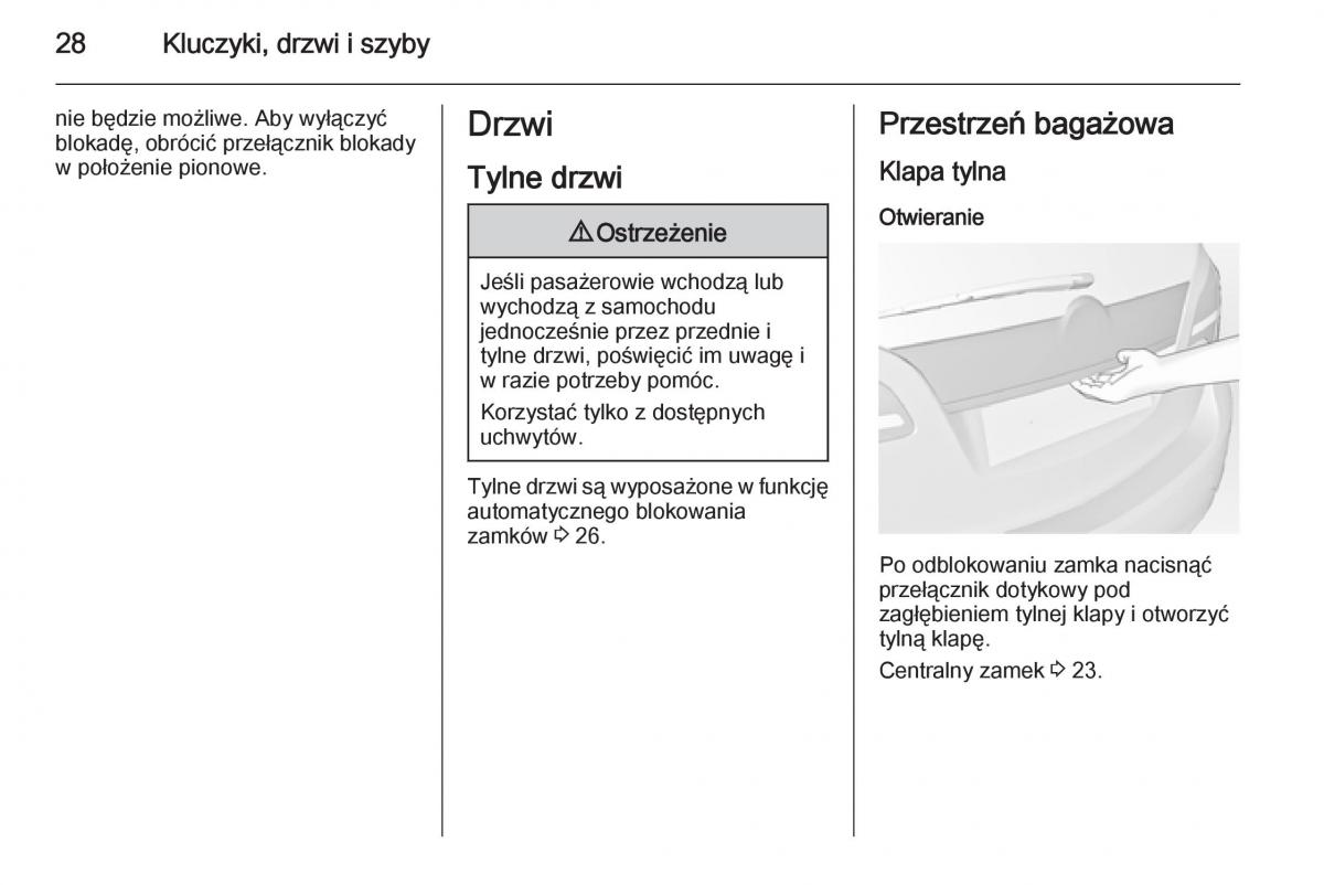 Opel Meriva B instrukcja obslugi / page 30