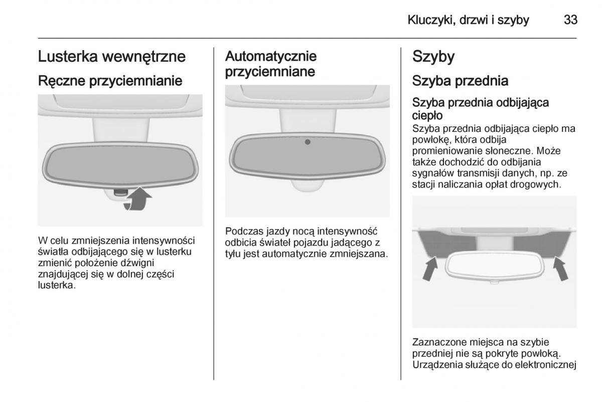 Opel Meriva B instrukcja obslugi / page 35