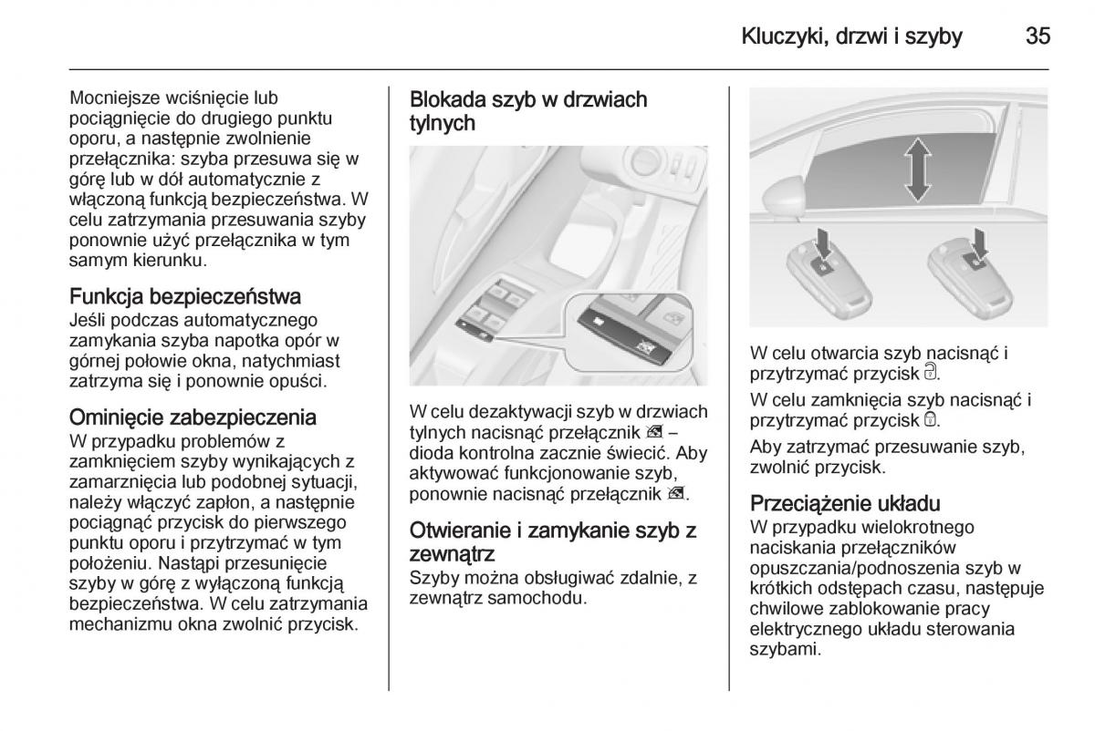 Opel Meriva B instrukcja obslugi / page 37