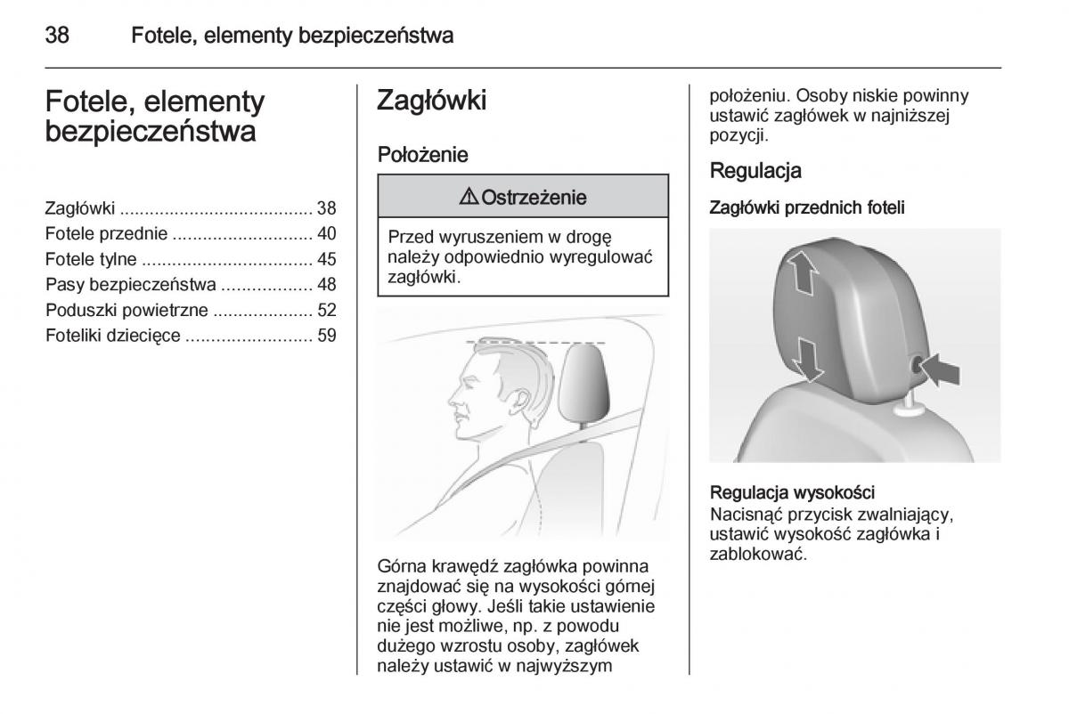 Opel Meriva B instrukcja obslugi / page 40