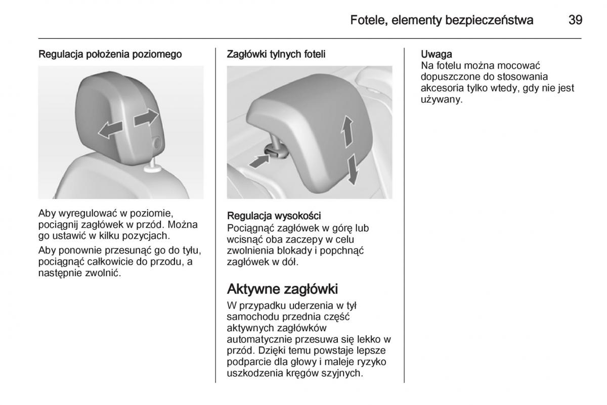 Opel Meriva B instrukcja obslugi / page 41