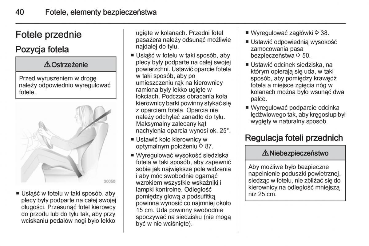 Opel Meriva B instrukcja obslugi / page 42