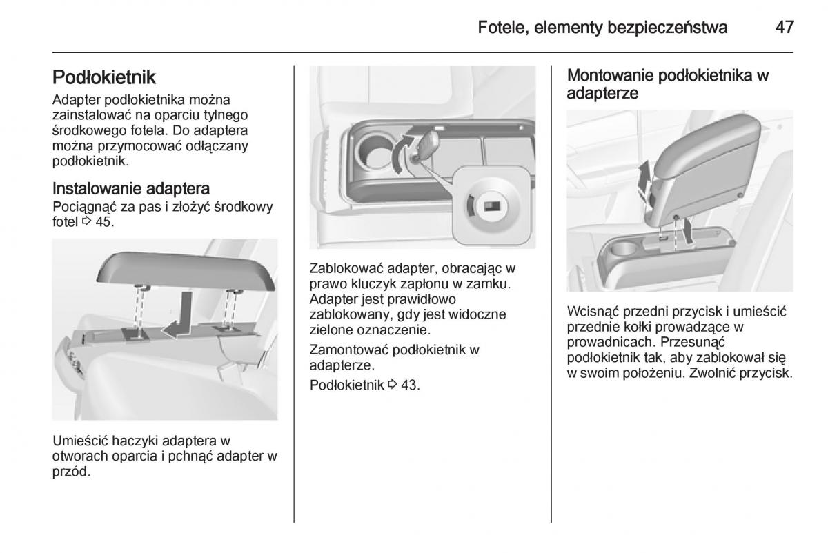 Opel Meriva B instrukcja obslugi / page 49