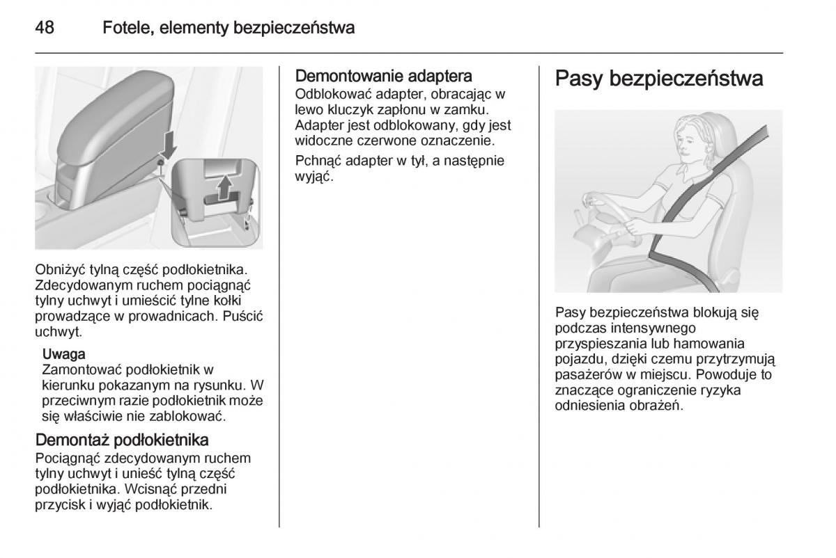 Opel Meriva B instrukcja obslugi / page 50