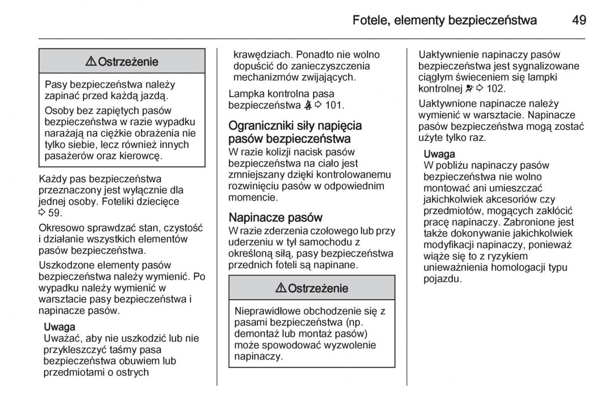 Opel Meriva B instrukcja obslugi / page 51